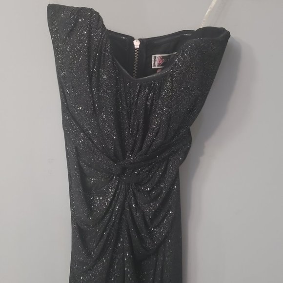 lipsy black sparkly dress
